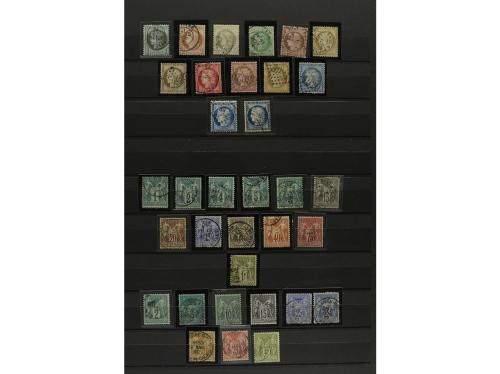 LOTES y COLECCIONES. FRANCIA. Magnífica colección en 2 clasi