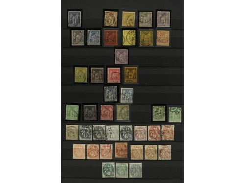 LOTES y COLECCIONES. FRANCIA. Magnífica colección en 2 clasi