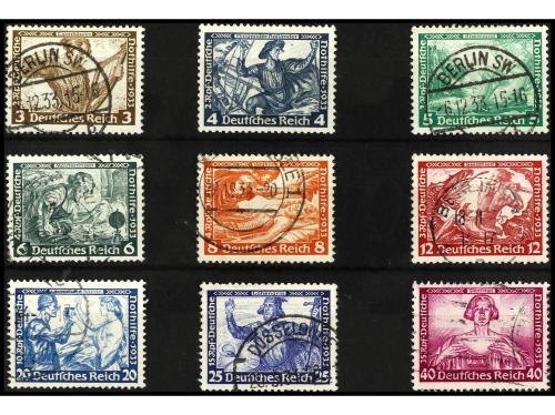 º Ed. 470/8. SERIE COMPLETA, 9 valores. Mat. filatélico. Cat