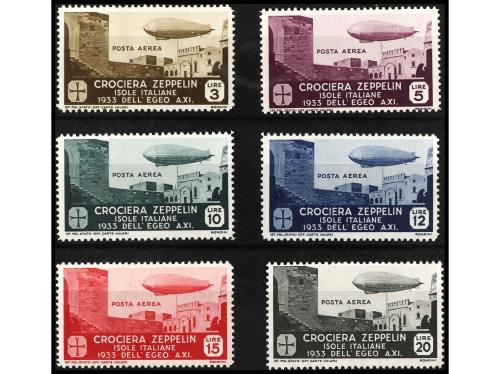 * ITALIA: EGEO (Colonia italiana). Yv. Av. 22/7. 1933. ZEPPE