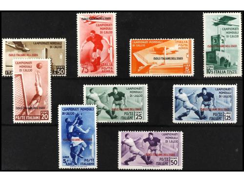 * ITALIA: EGEO (Colonia italiana). Yv. 31/5 + Av. 1934. FÚTB
