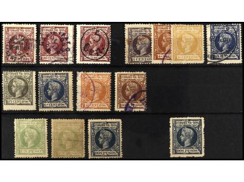 COLONIAS ESPAÑOLAS: FERNANDO POO. Conjunto de sellos sueltos