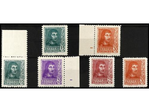 ** ESPAÑA. Ed. 841/4A. SERIE COMPLETA. 6 valores. Centrados 