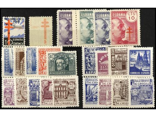 ESPAÑA. Ficha conteniendo: ** 866, 866icb, 936/9, 961/9, 974