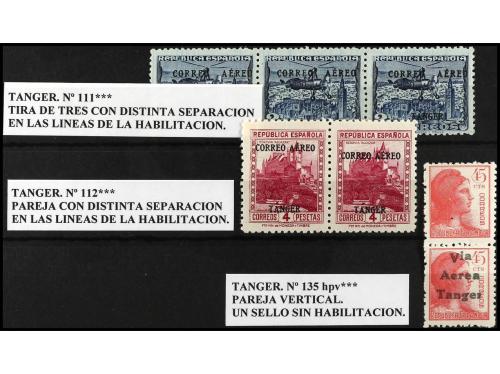 ** COLONIAS ESPAÑOLAS: TANGER. Ed. 21s, 109/12hea y 135hpv. 