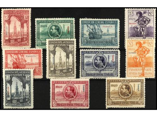 ** COLONIAS ESPAÑOLAS: TANGER. Ed. 23/36 y 37/47. SERIES COM