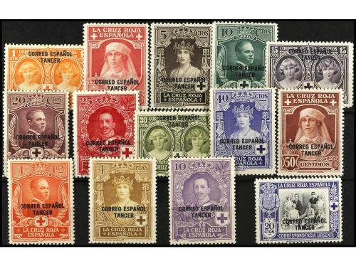** COLONIAS ESPAÑOLAS: TANGER. Ed. 23/36 y 37/47. SERIES COM