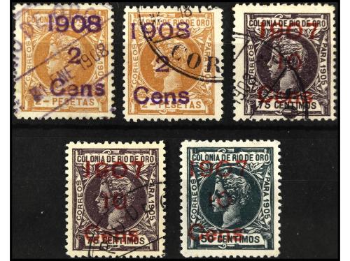 ° COLONIAS ESPAÑOLAS: RIO DE ORO. Ed. 34 (2), * 35, ° 36 (2)