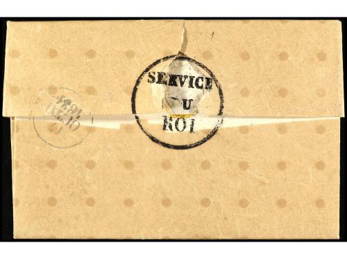 ✉ FRANCIA. 1831. PARÍS (Palacio Real) a AANDAN. Marca SERVIC