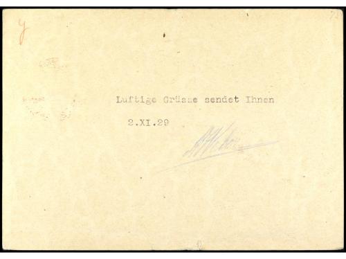 ✉ SUIZA. 1929 (2. XI). Dos Tarjetas Postales de ST. GALLEN a