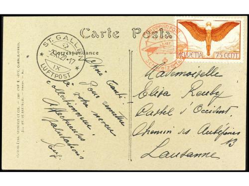 ✉ SUIZA. 1929 (2. XI). Dos Tarjetas Postales de ST. GALLEN a