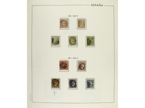LOTES y COLECCIONES. ESPAÑA. Colección en álbum de 1850 a 19