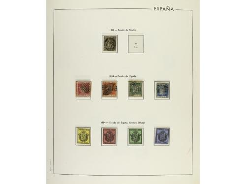 LOTES y COLECCIONES. ESPAÑA. Colección en álbum de 1850 a 19