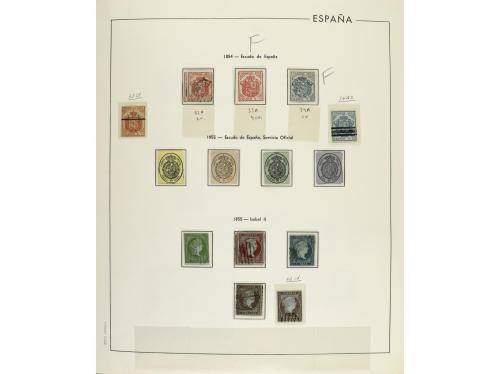 LOTES y COLECCIONES. ESPAÑA. Colección en álbum de 1850 a 19