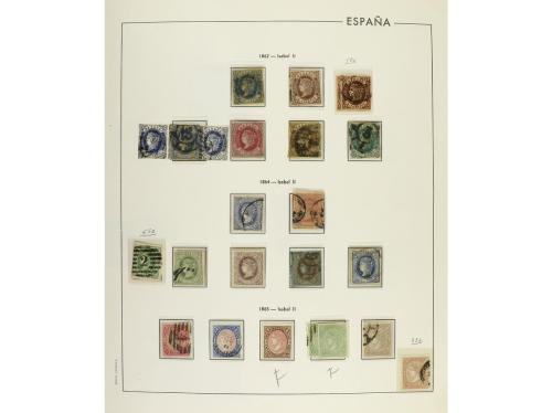 LOTES y COLECCIONES. ESPAÑA. Colección en álbum de 1850 a 19