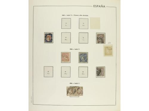 LOTES y COLECCIONES. ESPAÑA. Colección en álbum de 1850 a 19