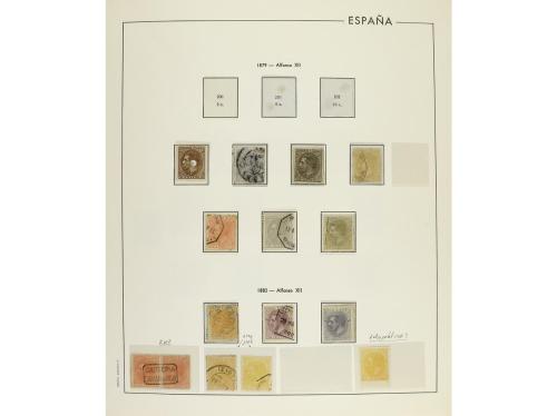 LOTES y COLECCIONES. ESPAÑA. Colección en álbum de 1850 a 19