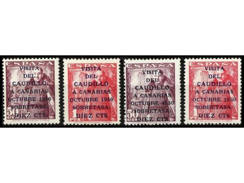 ** ESPAÑA. Ed. 1088/9 y 1088/9he. CANARIAS CORREO. Serie com