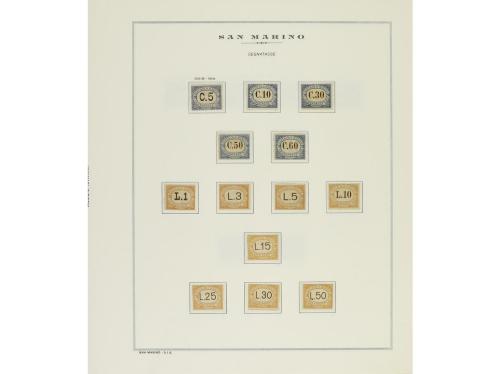 LOTES y COLECCIONES. SAN MARINO. Colección en hojas de álbum