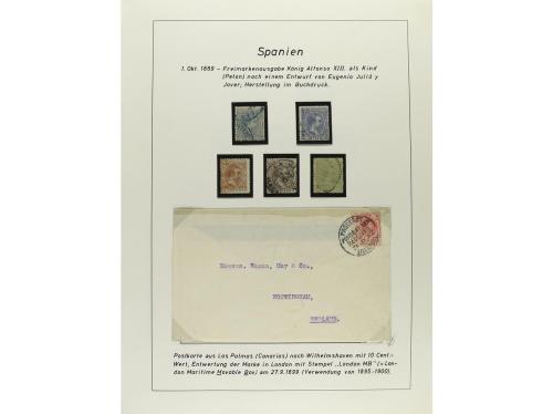 ESPAÑA. COLECCIÓN ESPECIALIZADA de las emisiones de Alfonso 