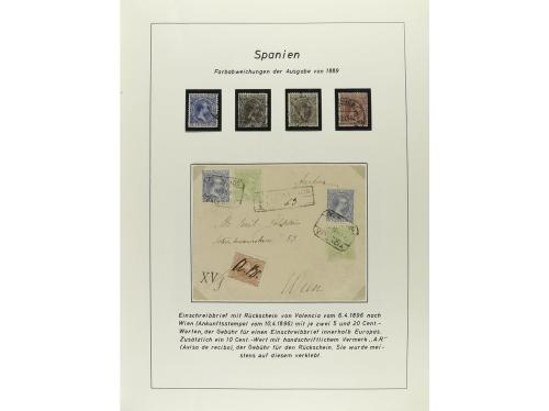 ESPAÑA. COLECCIÓN ESPECIALIZADA de las emisiones de Alfonso 