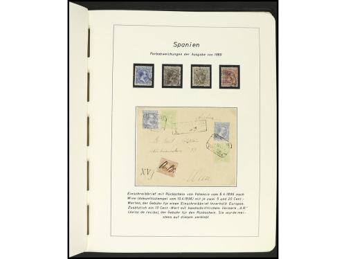 ESPAÑA. COLECCIÓN ESPECIALIZADA de las emisiones de Alfonso 