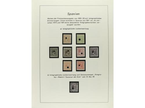 ESPAÑA. COLECCIÓN ESPECIALIZADA de las emisiones de Alfonso 