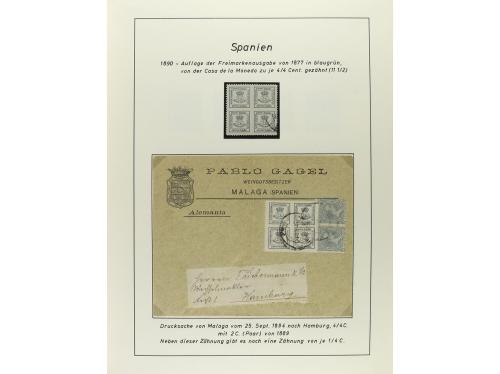 ESPAÑA. COLECCIÓN ESPECIALIZADA de las emisiones de Alfonso 