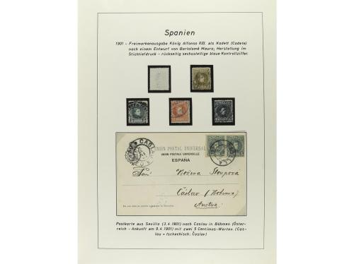 ESPAÑA. COLECCIÓN ESPECIALIZADA de las emisiones de Alfonso 