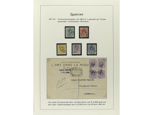 ESPAÑA. COLECCIÓN ESPECIALIZADA de las emisiones de Alfonso 