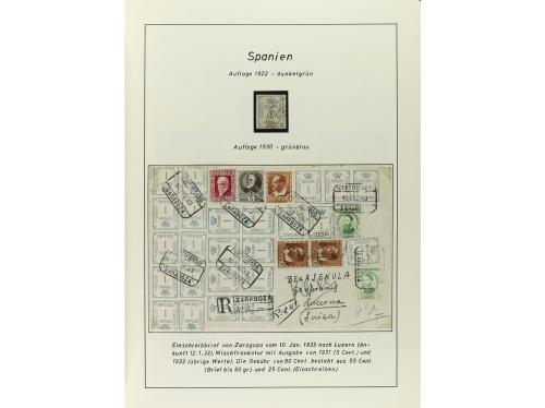 ESPAÑA. COLECCIÓN ESPECIALIZADA de las emisiones de Alfonso 