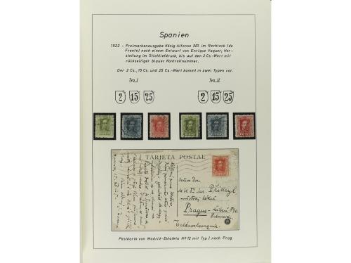 ESPAÑA. COLECCIÓN ESPECIALIZADA de las emisiones de Alfonso 