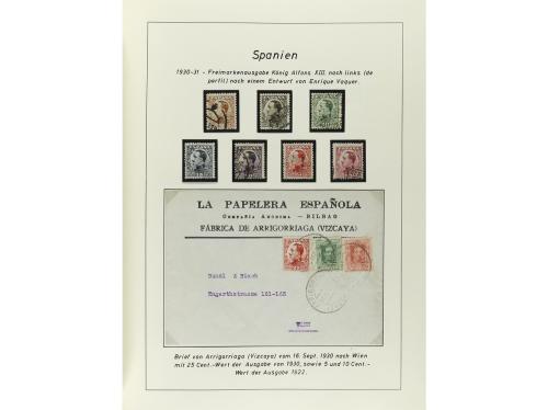 ESPAÑA. COLECCIÓN ESPECIALIZADA de las emisiones de Alfonso 