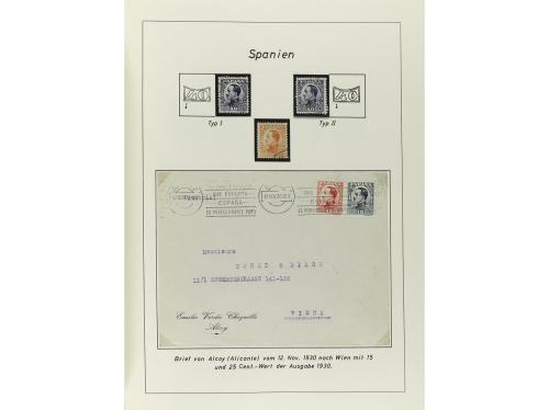 ESPAÑA. COLECCIÓN ESPECIALIZADA de las emisiones de Alfonso 