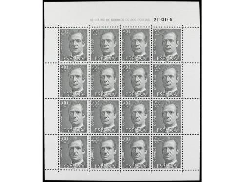 ** ESPAÑA. Ed. MP-1B (3). 200 pts. verde. MINIPLIEGO de 16 s