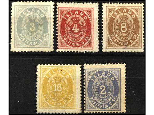 */(*) ISLANDIA. Yv. 1/5. SERIE COMPLETA. 5 valores. Ejemplar