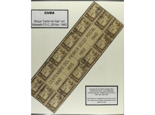 LOTES y COLECCIONES. CUBA. Pequeña colección especializada c