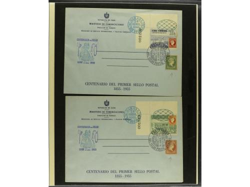 LOTES y COLECCIONES. CUBA. Pequeña colección especializada c