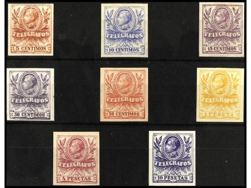 */(*) ESPAÑA: TELEGRAFOS. Ed. 39/46s. SERIE COMPLETA. 8 valo
