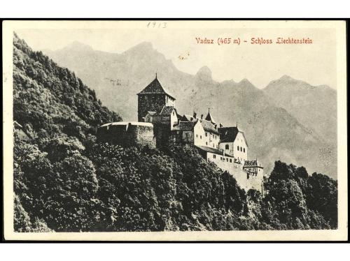 ✉ LIECHTENSTEIN. Yv. 1/3. 1913. TARJETA POSTAL. Serie comple