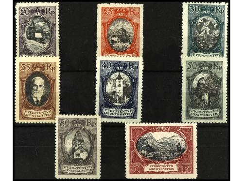 **/* LIECHTENSTEIN. Yv. 52/9. SERIE COMPLETA. 8 valores. Cat