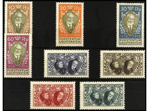 (**) LIECHTENSTEIN. Yv. 82/9. SERIE COMPLETA. 8 valores. Ree