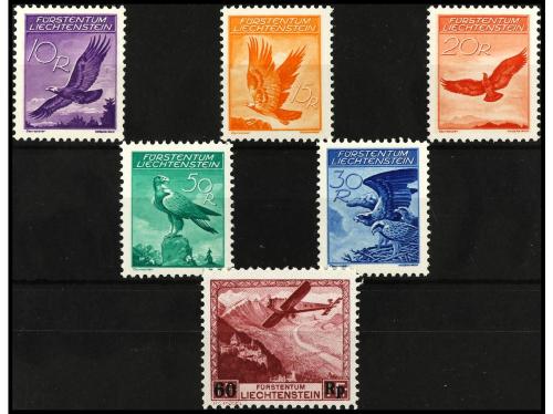 ** LIECHTENSTEIN. Yv. Av. 9/13a y 14. SERIES COMPLETAS. 6 va