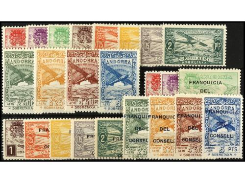 ** ANDORRA. Ed. NE 13/24 y 25/36. SERIES COMPLETAS. 24 valor