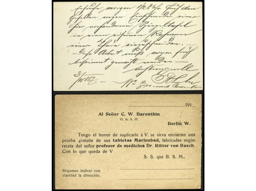 AUSTRIA. Dos enteros postales de 1887 y 1910, este doble. RA