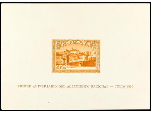 (*) ESPAÑA. Ed. 838/9. HB SIN DENTAR. Hoja verde doblez en e