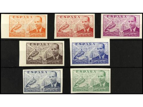 ** ESPAÑA. Ed. 880/6s. SERIE COMPLETA, 7 valores SIN DENTAR.