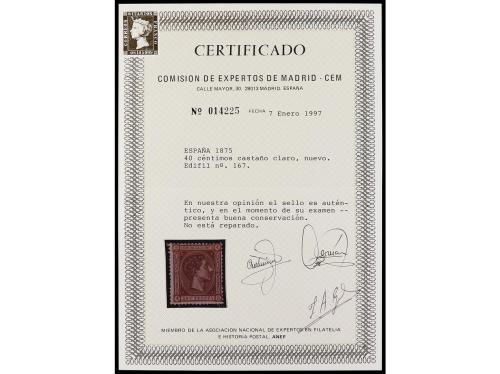 * ESPAÑA. Ed. 162/3, 166/9. 2 c., 5 c., 25 c., 40 c. (Cert. 