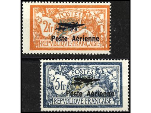 * FRANCIA. Yv. Av. 1/2. SERIE COMPLETA, 2 valores. Centrados