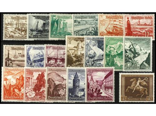 ** Ed. 594/602, 612, 616/24. SERIES COMPLETAS, 19 valores. C